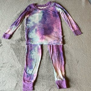 Little Sleepies Purple Tie Dye 2T Pajamas